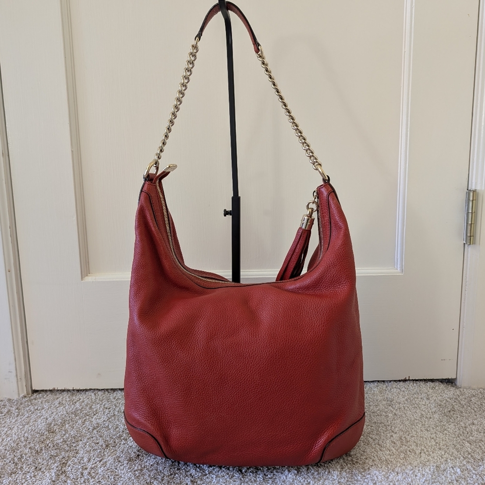 Gucci Soho Red Hobo EUC - Picture 2 of 14